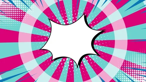 Animated Blue Ray Retro Comic Background Stock Footage 247691578