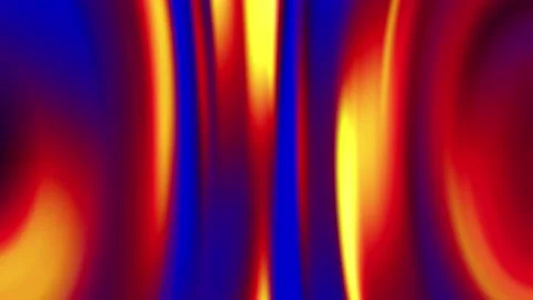 Animated blue red and orange color curve stripes background Stock Footage 168364338
