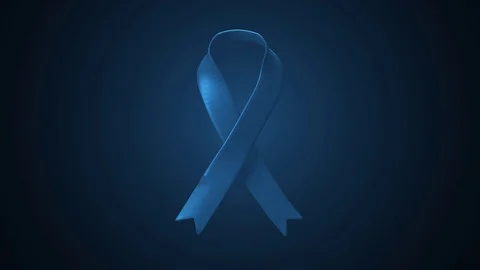 Animated Blue Ribbon from Side Stock Footage 82279542