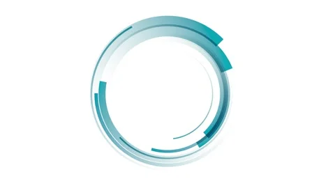 Animated blue rings. Rotating circles. Concept of washing and centrifuge Stock Footage 263107305