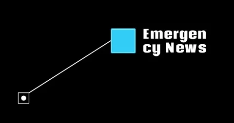 Animated blue square moving along a white line against a dark background with Stock-Footage 339166797