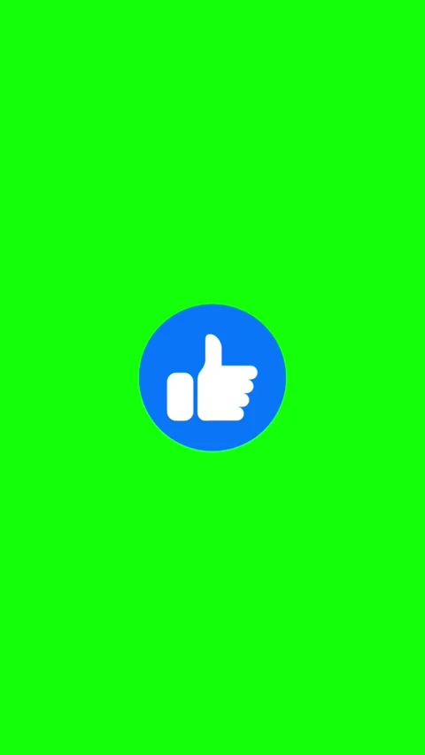 Animated Blue Thumbs Up Like Button Icon on Green Screen 스톡 동영상 337932962