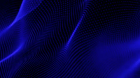 Animated Blue Wave Pattern Video stock 69006487