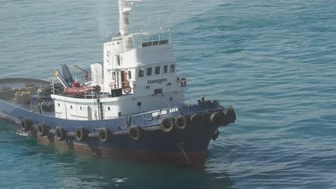 Animated Boat &amp; Ship Sailing on Ocean Waves Stock Footage 307465670