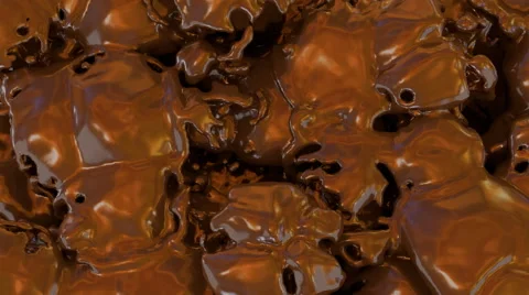 Animated boiling chocolate Stock Footage 44783469
