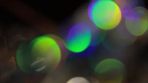 Animated bokeh video with colored lights Video stock 309617287