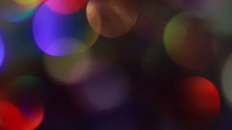 Animated bokeh video overlay with colored lights 動画素材 309608996