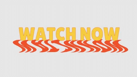 Animated bold cta button watch now with dynamic distorted shadow Stock Footage 320246493