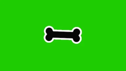 Animated Bone Motion Effect on Green Screen Stock Footage 341079101