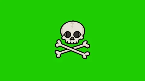 Animated Bone Motion Effect on Green Screen Stock Footage 341079102