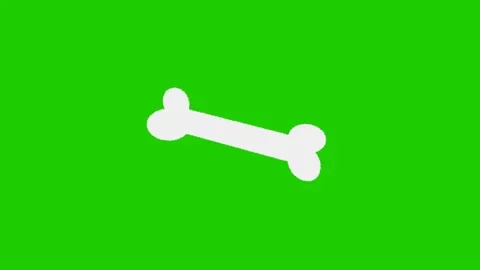 Animated Bone Motion Effect on Green Screen Stock Footage 341079105