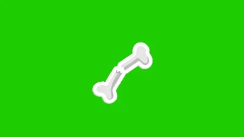 Animated Bone Motion Effect on Green Screen Stock Footage 341079119