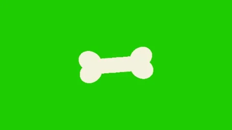 Animated Bone Motion Effect on Green Screen Stock Footage 341079126