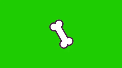 Animated Bone Motion Effect on Green Screen Stock Footage 341079133
