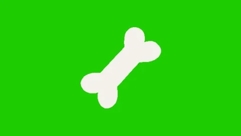 Animated Bone Motion Effect on Green Screen Stock Footage 341079734