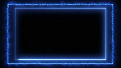 Animated border blue cold Stock Footage 219375729
