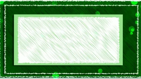 Animated-border-green-bokeh border frame blank Stock Footage 252093373