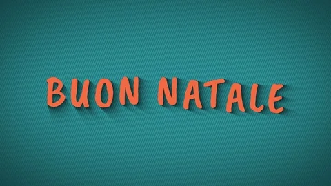 Animated bouncing letters "Buon Natale" Stock Footage 105985757