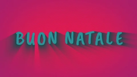 Animated bouncing letters "Buon Natale" Stock-Footage 105986998