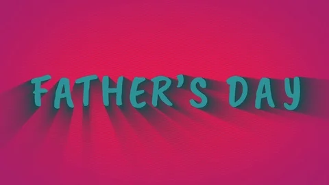Animated bouncing letters "Fathers Day" Video stock 105987119