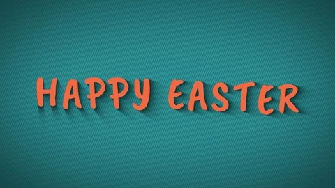 Animated bouncing letters "Happy Easter" Stock-Footage 105986340
