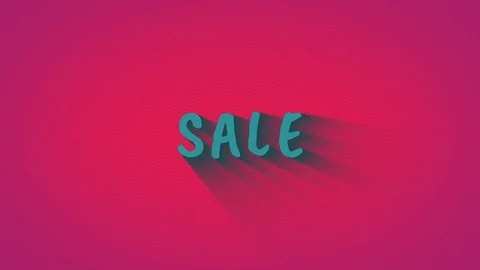 Animated bouncing letters "Sale" Stock Footage 105987857