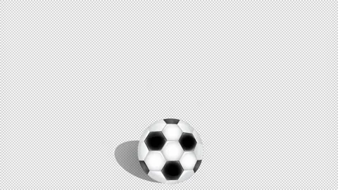 Animated bouncing soccer ball on a empty background. Stock Footage 155103153