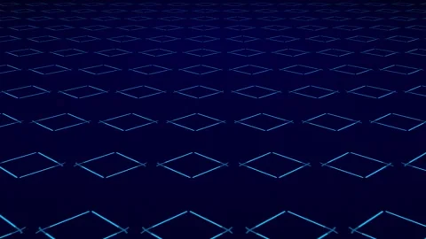 Animated bouncing vivid fading lines creating mirrored symmetrical pattern Video stock 328555206