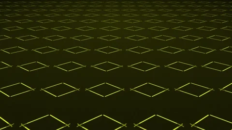 Animated bouncing vivid fading lines creating mirrored symmetrical pattern Video stock 328555266