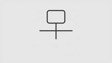 Animated branched process icons Stock Footage 267829215