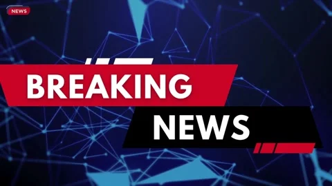 Animated breaking news broadcast text emergency intro alert Stock Footage 305250801