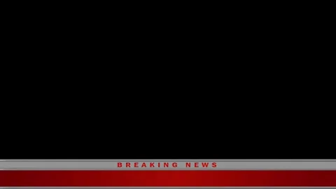 Animated breaking news lower third seamless looping 4k Stock Footage 279260055
