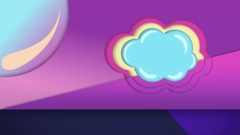 Animated bright background with cloud. Stock Footage 159474640