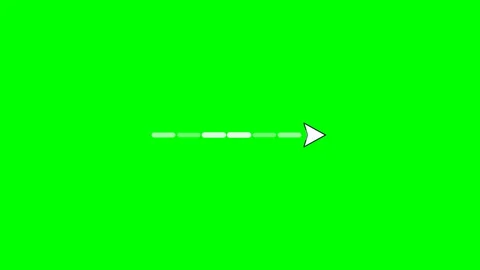 Animated Broken Line Arrow Green Screen Motion Overlay 動画素材 347447328