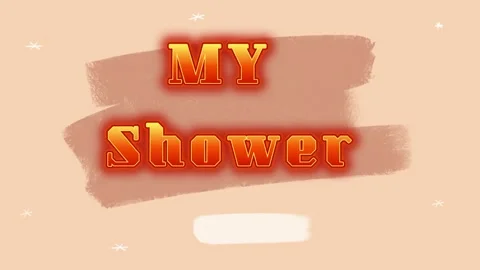 Animated brush stroke background with twinkling stars on a soft peach colored Stock Footage 346133331
