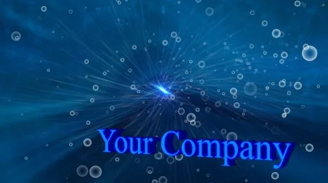 After Effects: Animated Bubbles against animated blue background #47776042