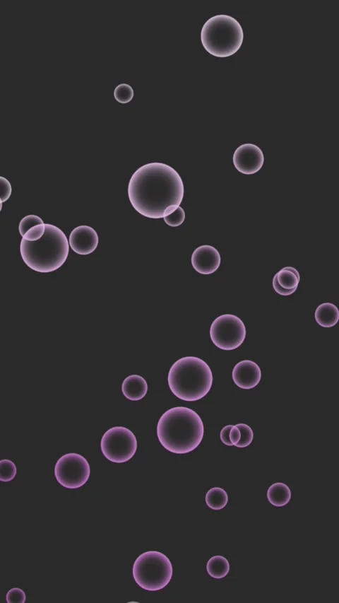 Animated bubbles floating upwards on dark background seamless loop motion g.. Vídeo Stock 330511578