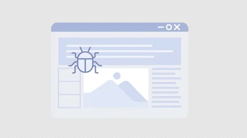 Animated bugs in website Stock Footage 237083882