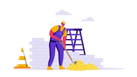 Animated Building Construction Scene 4K Stock-Footage 171798959