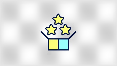 Animated bundle color ui icon 스톡 동영상 224065872