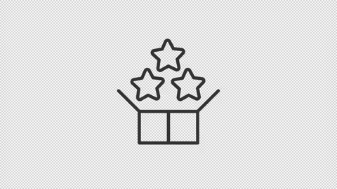 Animated bundle service line ui icon 스톡 동영상 222188439