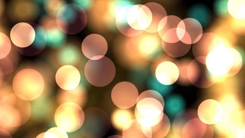 Animated burst of circular bokeh particle on black background Video stock 82829019