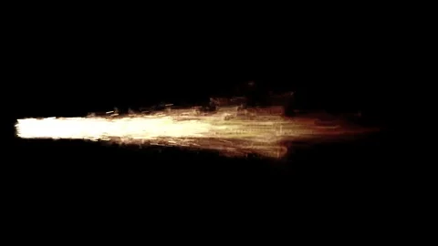 Animated bursting sparks with fire as it from rocket or jet engine Stock Footage