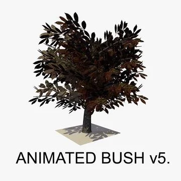 Animated Bush v5 3D Model