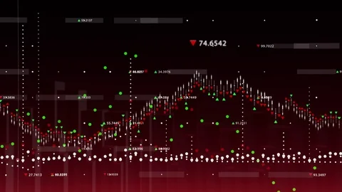 Animated Business Graph Stock Footage