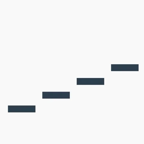 Animated business progress steps with a modern moving indicator for growth,.. Stockbeeldmateriaal 329227802