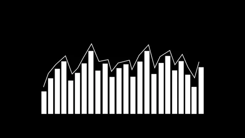 Animated Business Report Graph Chart with Data Analytics Visualization Video stock 315767134