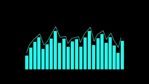 Animated Business Report Graph Chart with Data Analytics Visualization Video stock 315767151