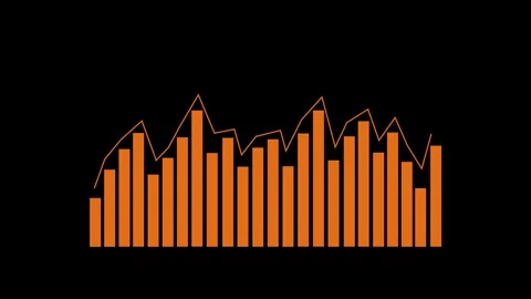 Animated Business Report Graph Chart with Data Analytics Visualization Stock Footage 315767176