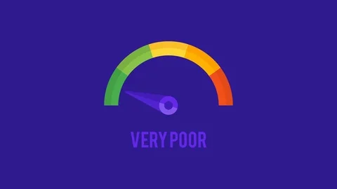 Animated business speedometer and text. Conceptual background Stock Footage 127115975